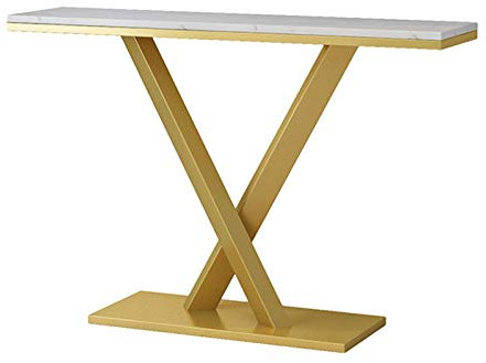 Table Console étroite en marbre, étagère Murale, Table de canapé de Salon, Console d'entrée