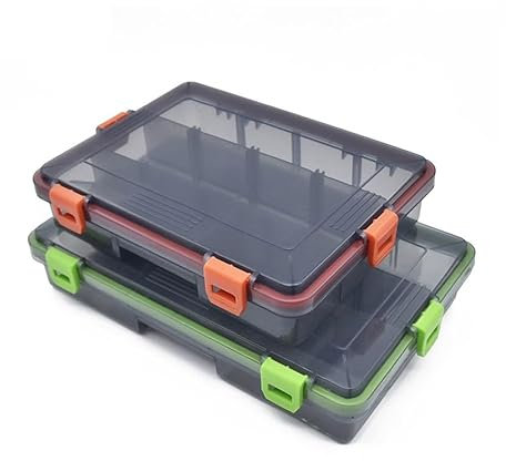 YMYGCC Tackle Box Large Capacity Fishing Accessories Tool Storage Box Fish Hook Lure Fake Bait Boxes Carp Fishing Goods (Green Large)