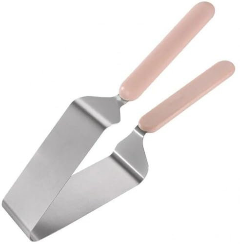 Muteitt Stainless Steel Cake Slicer Cutter Tongs Metal Pie Knife Cake Lifter Desserts Pastry Bread Pizza Devider Slicer