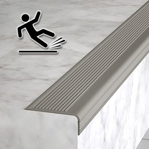 Auto Adhésif Nez De Marche Profilé D'escalier, intérieur Antidérapant Protection De Bord De Marche D'escalier, Ignifuge Bandes Décoratives De Bordure De Marche, L Profilé Protection d'angle Rebords. (