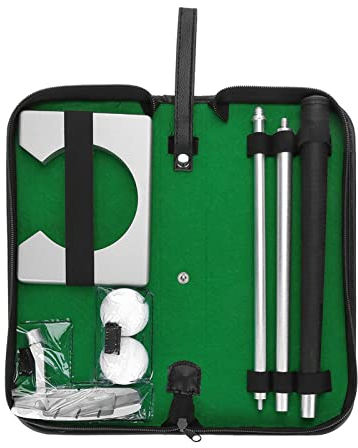 BuyWeek Ensemble de Putter de Golf, Coupe de Putting de Golf en Intérieur, Club D'entraînement de Golf, Ensemble de Balles de Golf avec Sac, Ensemble Cadeau de Pratique de Putting de Golf