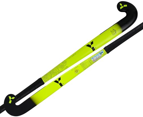Y 1 Hockey JLB Junior Hockeyschläger 10% Carbon 90% Fiberglas Niedrige Bogenform Junior Hockeyschläger Jungen Hockeyschläger Mädchen Hockeyschläger 33