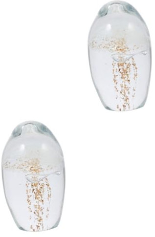 Amosfun 2 Stück Kristall Ornamente Requisite Qualle Nautische Figur Handgefertigte Figur Qualle Briefbeschwerer Quallen Statue Einzigartige Tischdekoration In Form Einer