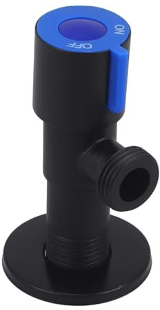 jojofuny Schwarzes Edelstahl Eckventil Absperrventil Wasserstopp Für Toilette Bad Waschbecken Kompatibel Mit Warm Kaltwasser Heizsystemen Rostfrei Installieren Langlebig
