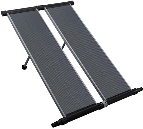 COIL Panneau solaire pour piscine - Chauffe-eau solaire - Chauffage de piscine - Raccords de raccordement : 32/38 mm - Débit : jusqu'à 6,5 m3/h - 5 litres