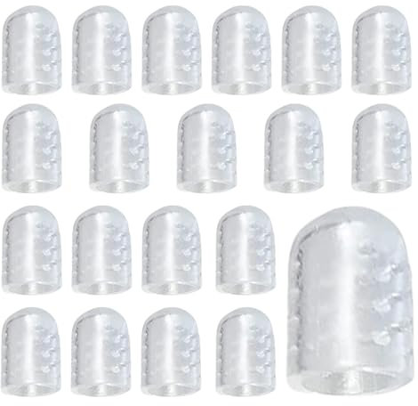 Protège-orteils en silicone - Bouchons en silicone respirant - Protection de cheville en silicone - Anti-frottement - Onychomycose - Protection anti-usure pour petits orteils, cors de poulet