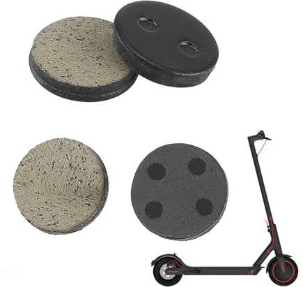 CLKE 4 Stück E Scooter Bremsbeläge, Bremsbelag für Xiaomi E Scooter Runde Bremsbeläge, E Scooter Zubehör für Xiaomi Elektro Scooter M365