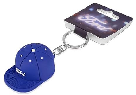 Ford Basic Schlüsselanhänger mit Flaschenöffner in Cap-Form Blau