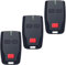3pcs Telecomando per Porta del Garage per Mitto Cool C2, 2 Canali/Tasti, 433MHZTelecomando Cancello sostituisce il telecomando per Mitto RCB02