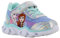 Leomil Frozen Schuhe für Mädchen (2-8 Jahre), Sneaker mit ELSA & Anna Motiv, LED Leuchten bei jedem Schritt, ideal for Schule und Freizeit, Silber & Blau, Größe 31 EU