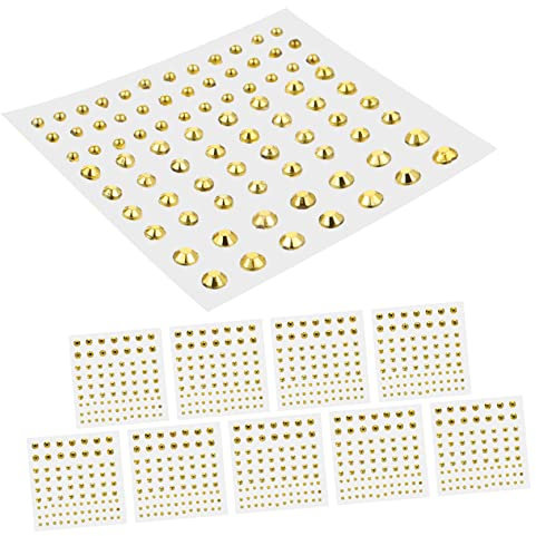 SHINEOFI Jewels Sticker 10er-Pack Selbstklebende Strass-Aufkleber Für Dekorationen