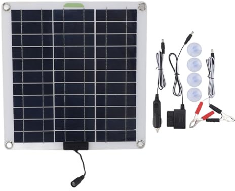 Pilipane Solar -Batterie -Ladegerät Kit Hocheffizienz monokristalline 200 -W -Leistung mit OBD -Stecker für Camping und Reisen im Freien
