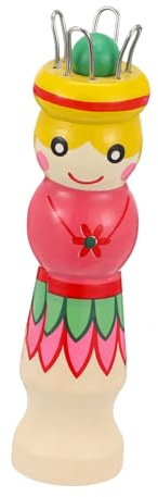POPETPOP Máquina de Tejer de Madera con Aguja Herramienta para Hacer Cordones Tejidos Pulseras y Ropa de Muñeca Compatible con Algodón Lana y Seda para Manualidades