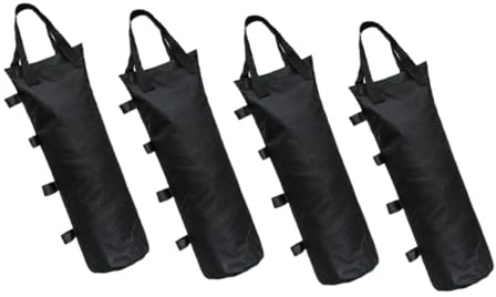 TINEASUR 4 Pezzi Borse di Sabbia per Telo Bbq Esterno in Sacchetti Peso per Tende da Sole Portatili con Maniglia Resistenti e Facili da Fissare per Gazebo e Frangivento Outdoor
