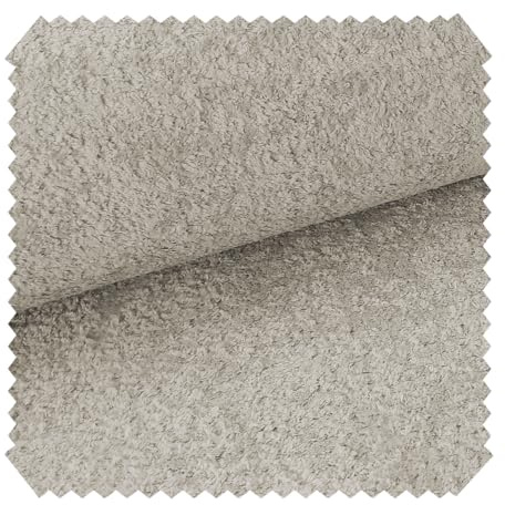 novely® MONIQUE Samtweicher Bouclé-Stoff, Schwer Entzündbarer Polsterstoff, Möbelstoff in Erdtönen, für Sofas und Sessel, Meterware 1lfm | Farbe: 11 Beige