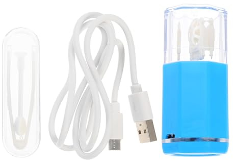 BETOOKY Portable Electric Rotary Lens Cleaner Biological Electrolysis Reaction for Contact Lenses with USB Cable Power Supply Abs Material for Office and Travel Use