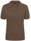 James & Nicholson Damenpolo Classic - Piqué-Poloshirt mit gestrickten Bündchen | Farbe: Brown | Grösse: XL