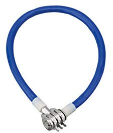 THIRARD - Antivol à Combinaison en Câble d'Acier - Système de Fermeture à Code - Gainé PVC - Pour Vélo - Sécurité Niveau 2 - Longueur 0.50 m - Ø 5 mm - Noir