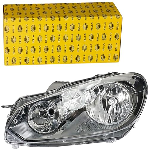 HELLA 1LG 009 901-231 Halogen Scheinwerfer - VW Golf 6 (5K1) - ECE | für Linksverkehr - links