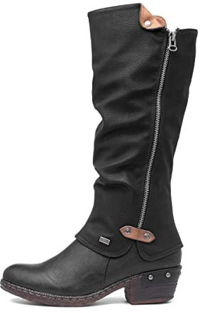 Rieker Sierra Womens Long Boots 7.5/41 Black