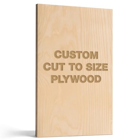 Baltic Birch Plywood Custom Cut Craftwood Customized to Size, B/BB Grade Craft Wood, Stronger Than Basswood Sheets, for Laser, CNC Cutting, Wood Burning and Crafting