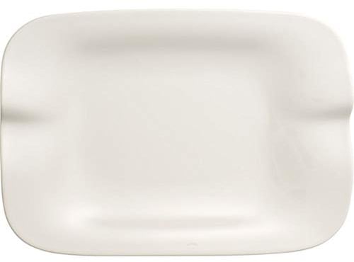 Villeroy & Boch Pasta Passion Plato para lasaña, Set de 2, 32,5 x 22,4 x 3,8 cm, Porcelana, Blanco, 2 piezas