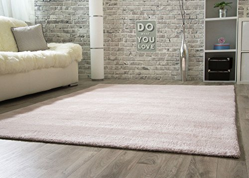 Steffensmeier Designer Teppich Modern Nicki in Mauve, Ökotex Zertifiziert, Größe: 90x160 cm