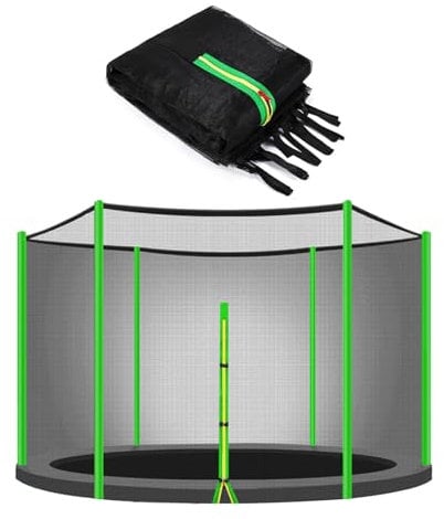 ULTRAPOWER SPORTS Ersatznetz Sicherheitsnetz Trampolinnetz für Trampolin 366cm 8Stangen Grün