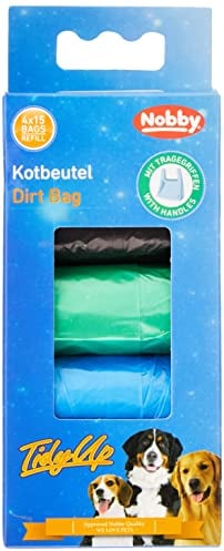 Nobby TidyUp Kotbeutel mit Tragegriff 4 Farben 4 Rollen á 15 Beutel