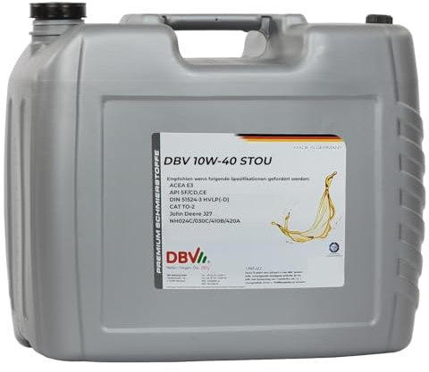 DBV-Traktorenöl SAE 10W/40 (STOU) 20-Liter-Kanister