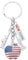Amosfun Porte-clés Métal Statue Liberté Souvenir Américain Pendentif Créatif Pour Homme Et Femme Décoration De Sac Clé