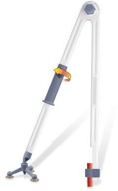 Zirkel für Whiteboard und Tafel (50 cm) – Präzisions-Zirkel mit Skala und Drehgriff, hergestellt in Deutschland
