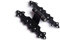 Mobila RS00404 - Cerniere rustiche, ferro martellato, nero, 68 x 124 mm, 1 pezzo