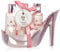 Accentra – Badeset Frauen Geschenkset MARBLE in High Heel – 3-teiliges Pflegeset mit Duschgel, Schaumbad & Bodylotion – Wellness Geschenk Set zum Geburtstag, Valentinstag & Muttertag (Rosa)
