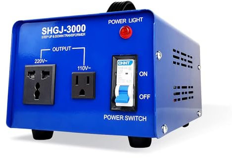 3000W Power Transformer Step-up/Down Power Converter, bi-Directional Voltage Conversion, 110V to 220V/220V to 110V. Fast Voltage Change, Wide Range Available.