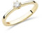 MIORE Schmuck Damen 0.10 Ct Solitär Diamant Verlobungsring Ring aus Gelbgold 14 Karat / 585 Gold