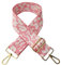 Taschengurt Verstellbar Schulterriemen für Taschen 80-130cm mit Karabiner Leopard Muster 5cm Breit Schultergurt Trageriemen Umhängegurt DIY Zubehör für Tasche Handtaschen für Damen,Rosa