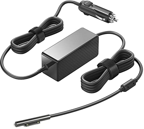 TAIFU 15V 100W KFZ Netzteil für Microsoft Surface Pro 9 8 7 7+ 6 5 4 3 X Surface Laptop 5 4 3 2 1 Surface Book 3 2 1 Surface Go 3 2 1 Tablet 12V-24V DC Car Charger Auto Ladegerät Ladekabel