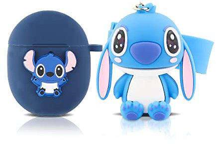 Case for Google Pixel Buds Pro Earbuds, XMBYGY Silicone Pixel Buds Pro Charging Case Protective Cover with Doll and Keychain - Cute Skin Designed
