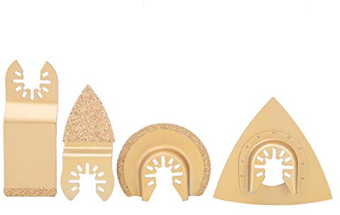 Cuchillas de Sierra de oscilación de carburo, 4 Unidades, Accesorios para Herramientas de oscilación Multiherramienta para TCH, etc.