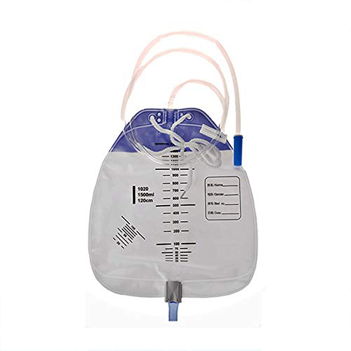 Töpfchen für Kinder 1000 ml Urin-Beinbeutel – mit langem Schlauch, Hebelhahnventil, Anti-Reflux-Katheter-Drainagebeutel, Urinsammlung und Urinbeutel for Männer und Frauen