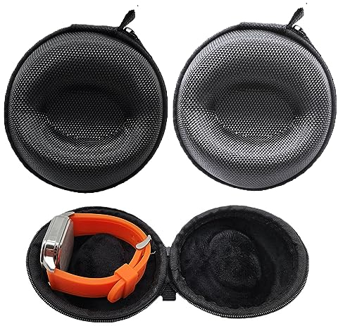 Yiyifor Uhrenbox, 2 Stück Uhrenetui,Tragbare Uhrengehäuse,Uhrentasche mit Gepolsterte,EVA Uhrenbox Organizer,Passend für Alle Uhren und Smartwatches Halsketten-Ohrhörer Wasserdicht und Sturzsicher