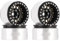 INJORA 1.9 Beadlock Felge - 153g Super Heavy Messing & Aluminium Deep Dish Felge für 1/10 RC Crawler SCX10 TRX4 VS4-10 Gen8,Schwarz