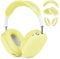 VISOOM Case für Airpods Max Kopfhörer, weiche Silikon Schutzhülle für Apple Airpod Max Zubehör Cases(Lemon Yellow)