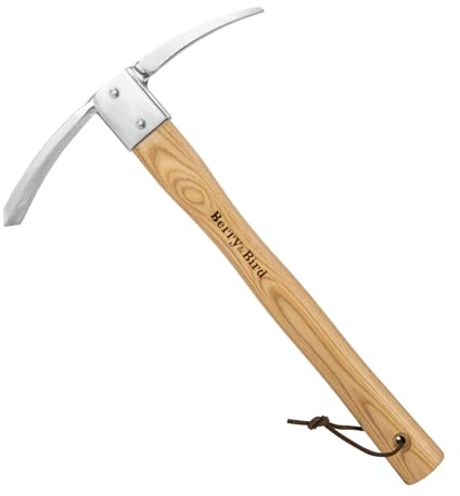 Berry&Bird Garden Mattock Pick Axe, 14.9 Digging Tool with Wood Handle