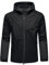 KUDORO Veste Homme Coupe-Vent à Capuche Blouson Homme Léger Casual Imperméable Trench-coat Poches Multiples(Noir,XXL)