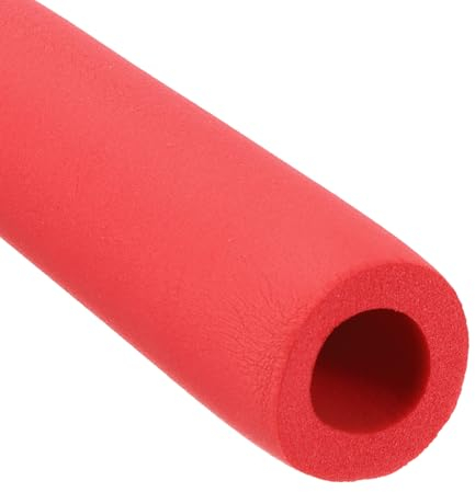 PATIKIL 1 (25mm) ID x 5.9Ft x 0.27 Pipe Insulation, 2pcs Rubber Foam Winter Freeze Protection Tube Fire Retardant for Water, Air Conditioning, Industrial Pipes, Red