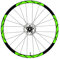 Aufkleber Felgen MTB 26 - 27,5 - 28-29 Zoll Fahrrad MTB Bike Sticker Felgen MTB Racing Felgen COD. B0012 (26 Zoll, Fluoreszierendes Grün)