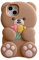 YAKVOOK Kawaii-Handyhüllen für iPhone 15 Pro Max, Teddybär-Schutzhülle mit Blumen, 3D-Cartoon, Silikon, stoßfest, für Damen