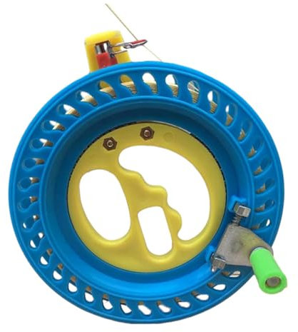 XJKLBYQ Kite Reel Winder - Blue Plastic Kite Winder with 150m Line